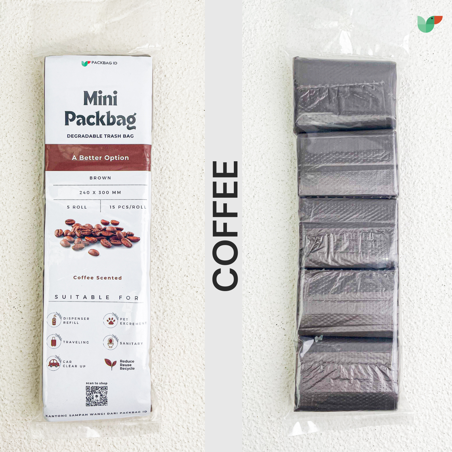 Mini Packbag - Kantong Sampah Ukuran Kecil Beraroma - Gambar 5